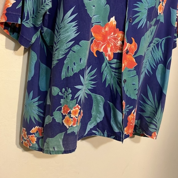 Vintage 1980’s Shore Things men’s Hawaiian floral shirt made in USA XL - Picture 3 of 7